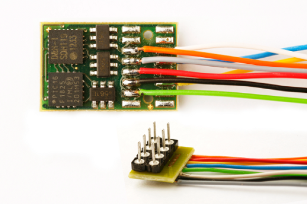 D&H DH16A, Lokdecoder Gen2, 1.5 A, SX1, SX2, DCC, MM, 6 Ausgänge, SUSI